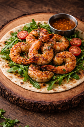 Garlic shrimp served at Mangroves Cafe & Resto in Bulasa Mangrove Resort